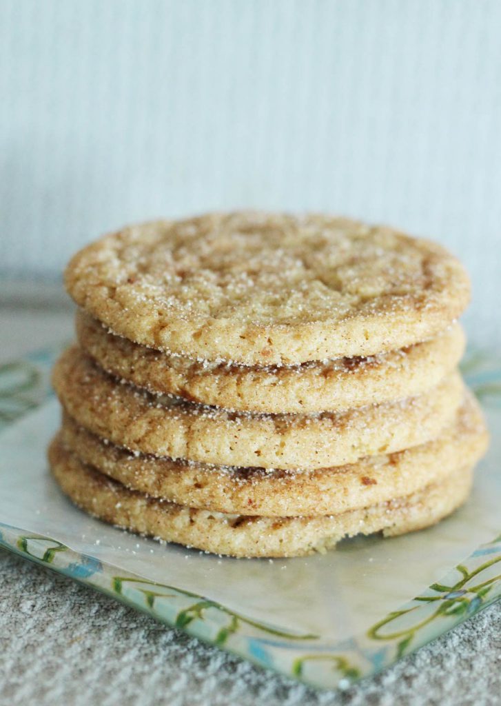 A satisfyingly stupendous stack of snickerdoodles.