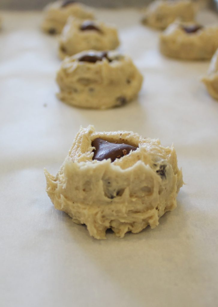 Dough should look so good that it is almost impossible to resist eating at least one raw cookie. 