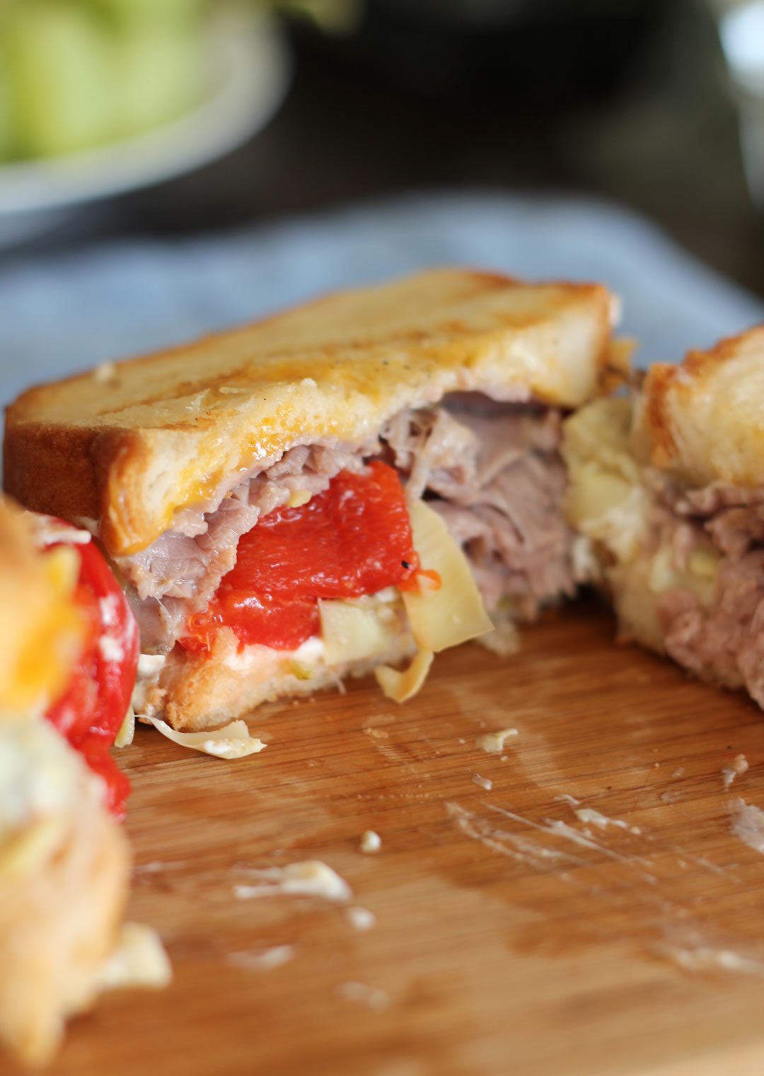 Italian Roast Beef Triple Cheese Panini | Gutsy Gluten Free Gal ...