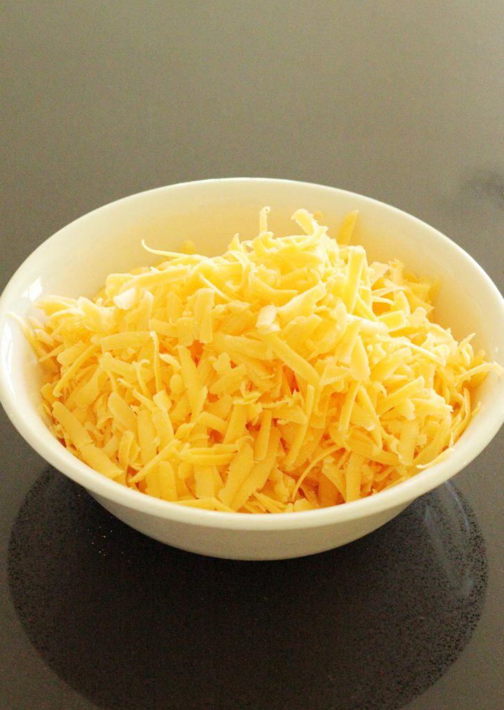 I do believe a bowl of freshly shredded cheddar cheese to be as stunning as a rising sun. And it doesn't hurt your eyes to look at it too. 