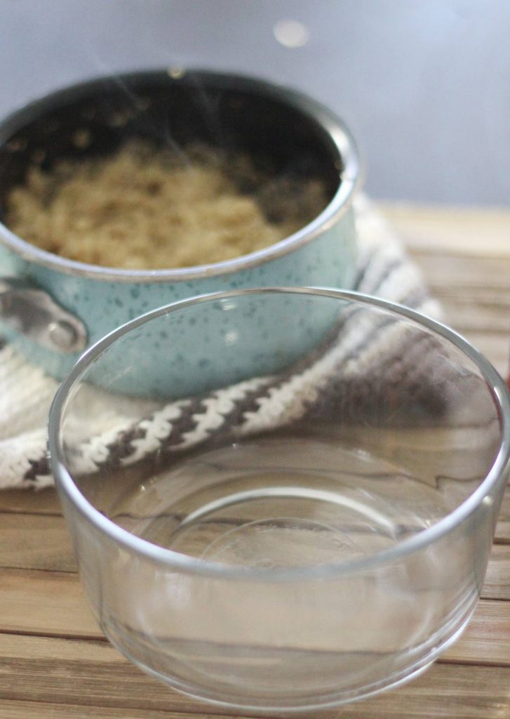 Cook up your quinoa and get it ready for assembling. Please. Thank you. 