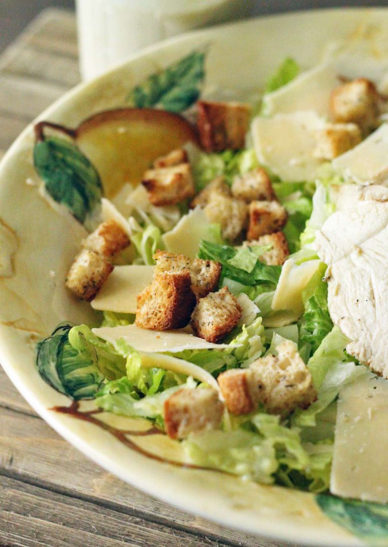 Gluten Free Caesar Salad with Herb Croutons Gutsy Gluten Free Gal