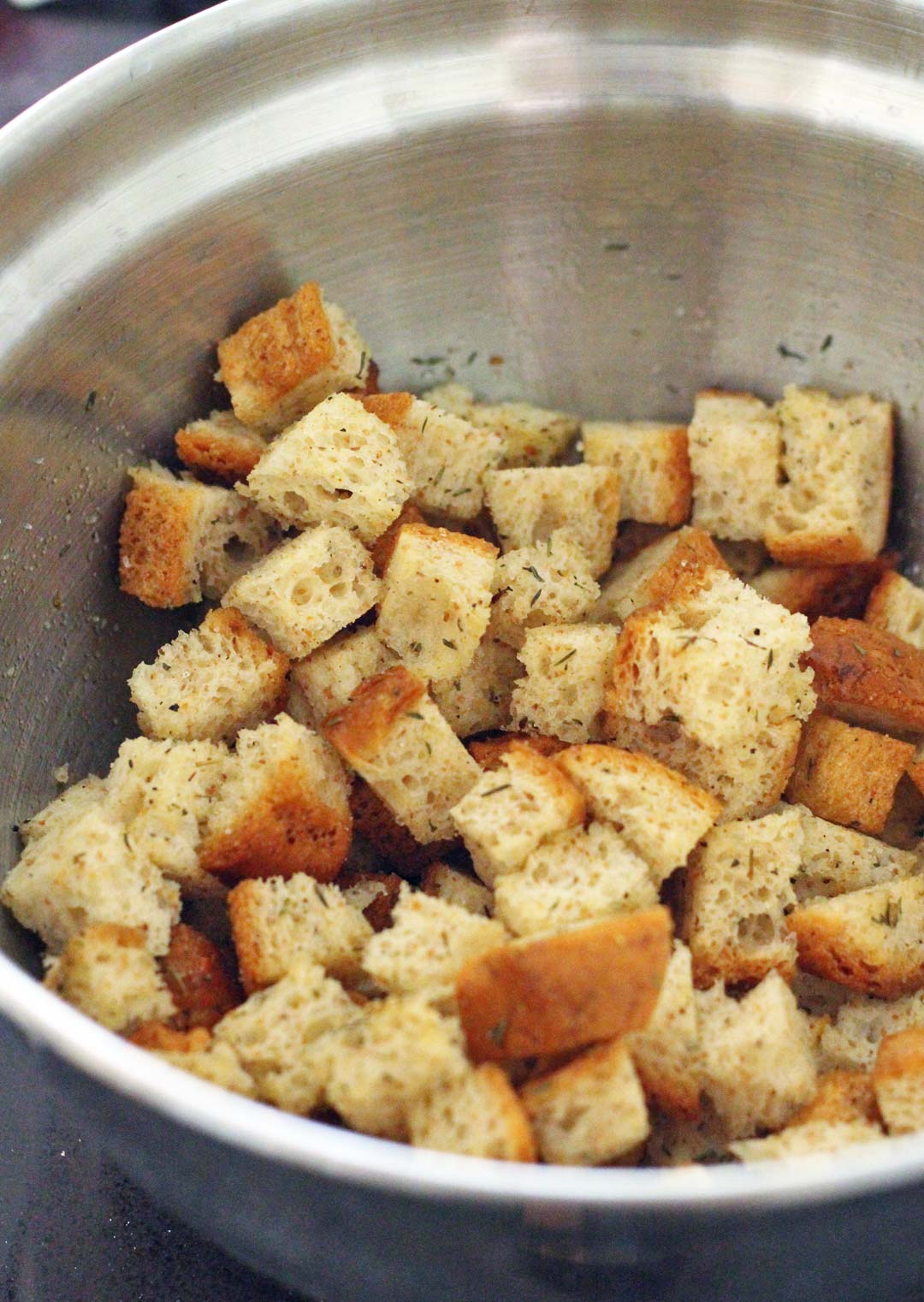Gluten Free Caesar Salad with Herb Croutons Gutsy Gluten Free Gal