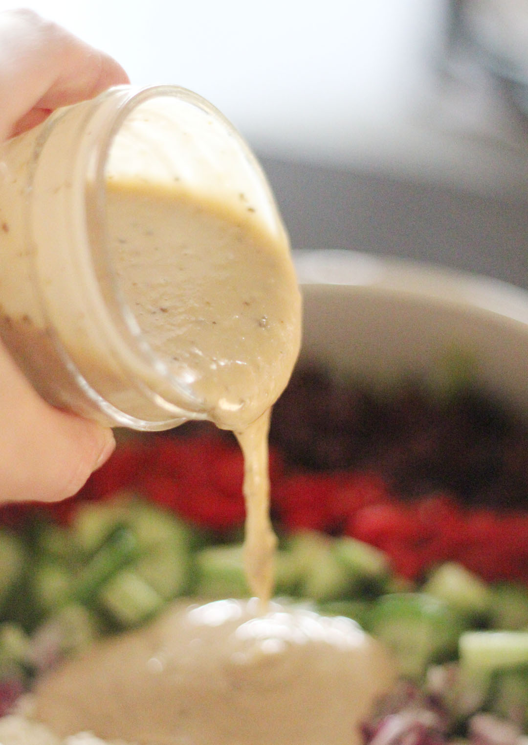 Gutsy Greek Salad with Creamy Hummus Dressing Gutsy Gluten Free Gal